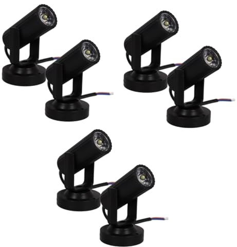 Toyvian 6stücke Beam Spotlight Für Bühnen Dj Disco Hochzeiten Und Partys Schwarz Energieeffizient Installieren Für Ktv Und Nachtclubs