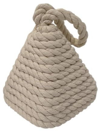Rope Door Stop, Weighted Door Stopper, Door Rope,Duty Rope Door Stopper with Handle,Door Stopper,Farmhouse Door Jammer, Weighted Interior Doorstop for Bedroom Door Window Wedge Bookend