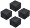 QUARKZMAN 4Pcs Tampons en Caoutchouc Anti-Vibrations Durs, 50mm Carré Tapis d'Isolation des Vibrations, 40mm Épaisseur Blocs en Caoutchouc Antidérapants, Anti-Dérapant Anti-Bruit pour HVAC