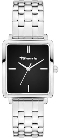 Tamaris Damen Analog Quarz Uhr mit Edelstahl Armband TT-0162-MQ