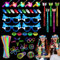 LURICO LED Brillen für Party Sonnenbrillen, Brille Hai, 84 Stück Knicklichter Party Set, Knicklichter Kinder, für Geburtstags Festival Hochzeiten, Karnevals und Musikfestivals