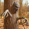 Baumrinde Gesicht Hof Dekor Harz Rinde Gesicht Skulptur Ornament Baum Person Dekor für Garten und Halloween