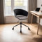 IDIMEX Drehstuhl DAGMA mit Rollen in schwarz - Bürostühl höhenverstellbar mit Sitzpolster und Rollen – Modernes Design für Home-Office und Büro