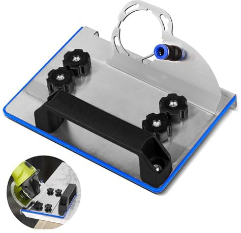 Roucerlin Stainless Steel Angle Grinder Stand for Tile 45° Chamfer Cutting, Heavy Duty 45 Degree Tile Chamfering Tool Bracket, Grinder 45 Degree Adapter for Tile Cutting Ceramic Stone