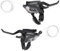 ZUKKA Fahrrad Schalthebel 21 Gang Fahrrad Fahrrad Bremshebel 3x7 Gang mit Ganganzeige und V Bremskabel Links Rechts Bremshebel Schalthebel Set für Mountainbike, Rennrad
