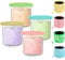 Cong.Lai 4er-Set Creami Behälter für die Ninja Creami Eismaschine - Tubs Zubehör mit Neoprenhülle für NC301 NC300 NC299AMZ-Serie, BPA-frei, Spülmaschinenfest, Auslaufsicher - Wiederverwendbar