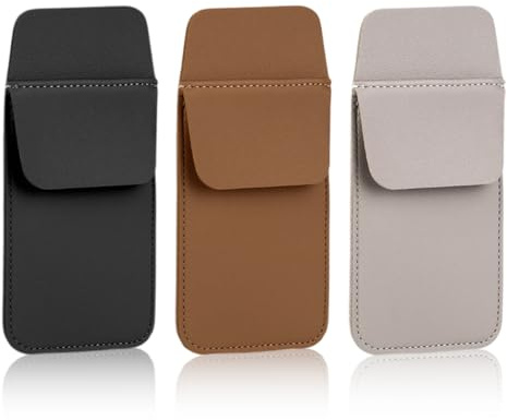 DWFEYOI 3 Stück Hemdtaschenschutz für Stiftlecks Auslaufsicherer Stifthalter PU Stifthalter Bleistiftbeutel Stifte Taschenschutz Stifthalter für Hemden Eingefügt,PU Leder Federtasche