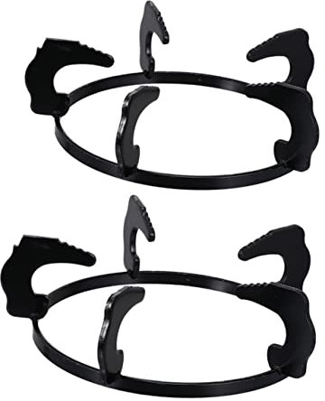 OFFSCH 2pcs Gas Stove Holding Rack Skid Pot Racks Cast Iron Gas Cooker Holder Stove Accessories Wok Holder