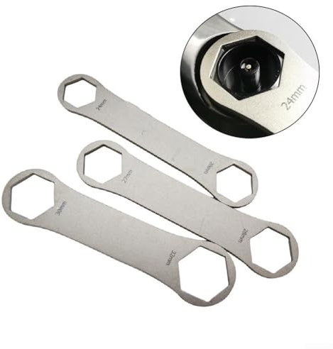 Vilgftyiet Praktischer Oberkappenschlüssel für Rockshox, Fox Premium Edelstahlkonstruktion (27-28mm)