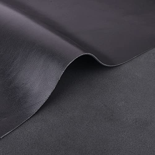 Echtes Lammleder, quadratisch, zum Basteln, weiches Schaffell, ideal zum Nähen, Bucheinband, Schwarz, 30,5 x 30,5 cm