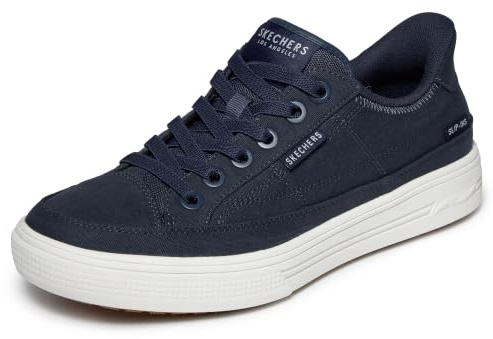 Skechers Herren Arch Fit Arcade See Ya There Slip-InTurnschuhe | Freizeitschuh, freihändige Slip-Ins, maschinenwaschbar, APMA-Siegel, herausnehmbare Innensohle, kein Binden, vegan