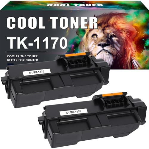 TK1170 TK-1170 Schwarz Toner Kompatibel für Kyocera Ecosys M2040dn M2540dw M2640idw TK1170K (2er-Pack)