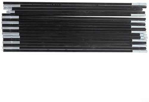Zilimontt Kit de piquets de tente de camping flexibles en fibre de verre, tiges de tente de rechange légères pour camping et randonnée (4 m)