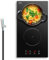 Hobsir Placa de inducción 2 fuegos, doble autosuficiente 30 cm, Control táctil individual, 3500W, Hard-wired, Temporizador, Bloqueo de seguridad, 220-240V, Sin enchufe
