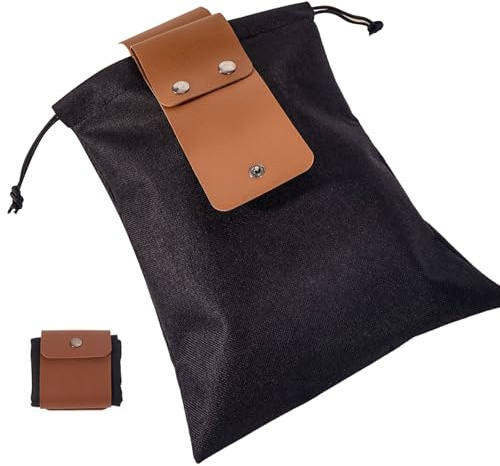 Opdestn Foraging Pouch | Berry Picking Helper Pouch - Waterproof Harvest Bag with Drawstring & Buckle for Hunting Foraging Collecting Fruit Berry Mushroom Picking Clamming Rockhounding