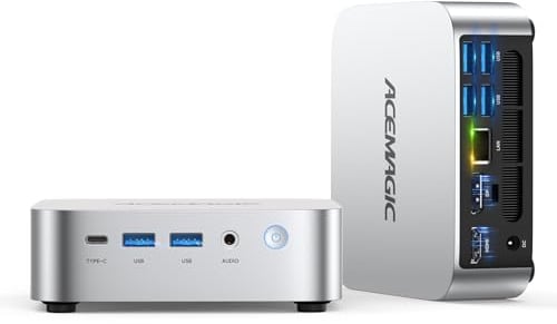 ACEMAGIC K1 Mini PC, Intel Core i5 12600H (fino a 4,5 GHz,12C/16T) | 32 GB DDR4 1 TB SSD Micro Desktop Computer per ufficio/home cinema/riunioni/affari/Trip【Wifi6/Bluetooth5,2/DP+HDMI+USB-C】