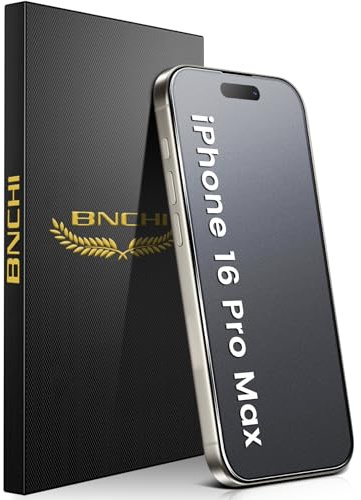BNCHI 3 Pack for iPhone 16 Pro Max Anti-Glare Matte Screen Protector 6.9 Inches, 9H Tempered Glass Film, [Scratch Resistant] [Anti-Fingerprint] [Smooth as Silk]