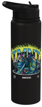 Official Teenage Mutant Ninja Turtles TMNT Dark Stainless Steel Insulated Water Bottle