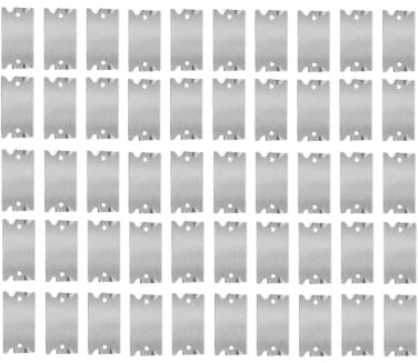 predolo 50 Pieces Nail Protection Plate Galvanized Cable Protector Plate Steel for Builders, Plumbers, Framing