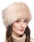 Futrzane Classic Kosakenmütze - Fellmütze Damen Winter - Pelz Russische Mütze (M, Elfenbein Classic)