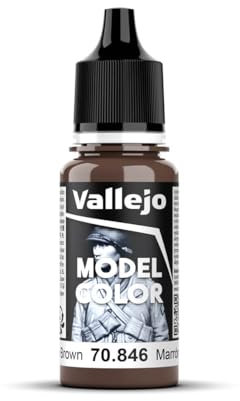 Vallejo VJ70846 Model Color 17 ml Acrylic Paint - Mahogany Brown