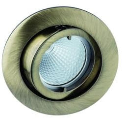 Rutec Alu-Druckguss-Einbaustrahler für MR16, IP20, Ø 8.2cm, mit Bajonett, ohne Fassung, schwenkbar, Chrom