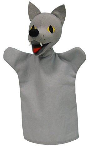 MUBRNO 22868A Wolf 28cm, Handpuppe, Mehrfarbig