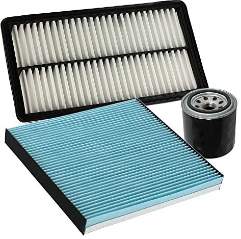 BESTPRICE Inspektionspaket Filterset mit 1x Luftfilter, 1x Innenraumfilter, 1x Ölfilter Kompatibel mit MAZDA 6 Hatchback (GG) Hatchback (GH)Kombi (GH) Station Wagon (GY)Stufenheck (GG)Stufenheck (GH)