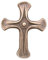 Wilde Bronze Kreuz Ornament Kugel Kommunion 9,5 cm * 7,5 cm