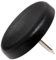 Adsamm® / 32 x Kunststoffgleiter mit Nagel / Schwarz / Ø 30 mm / rund / Möbelgleiter mit Nagel / Möbel- und Bodenschutz in Adsamm® Qualität