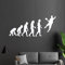 KIWISTAR Evolution - Handball Ballsport Verein Olympia Wandtattoo in 6 Größen - Wandaufkleber Wall Sticker - Dekoration, Küche, Wohnzimmer, Schlafzimmer, Badezimmer