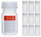 Octopus 10x 50 ml Weithalsflaschen aus LDPE mit Schraubverschluß, leere Chemiekalienflaschen, Laborflaschen mit Deckel als Aufbewahrungsbehälter für Labor, Küche oder Hobby