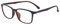 ALWAYSUV Fashion Classic Vollformat Klare Linse Rechteckig TR90 RahmenbrilleNerd Brille Für Damen/Herren Braun