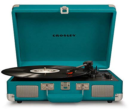 Crosley Cruiser Deluxe Portable Turntable (Teal)