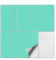 Kiwistar Fliesenaufkleber Mint Seidenmatt - 25 x 33 cm - 50 Stück - Klebefliesen zum Überkleben von Wandfliesen - Fliesensticker für Küche Bad Fliesenmuster - selbstklebend und wasserfest