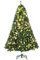 HOMCOM 1.8m 6ft Pre-Lit Artificial Christmas Tree 200 LED Xmas Tree Holiday Décor with Decorative Balls Ornament Metal Stand
