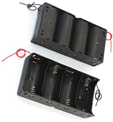 Aexit Plastic 4 x D 1.5V Battery Holder Case Storage Container Box 2pcs Batteries (dcdf7caefa3341614bbfaad6bc7d4421)