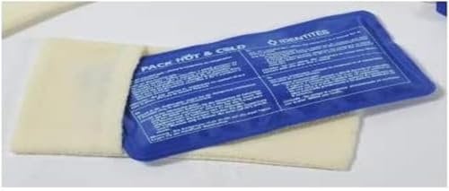 Identités, Kompresse Hot Cold, lindert Schmerzen bei Kälte, entspannte Muskeln, nicht giftiges Gel, weicher und waschbarer Bezug, langlebig, aus PVC, ultra-widerstandsfähig, 40 x 30 cm
