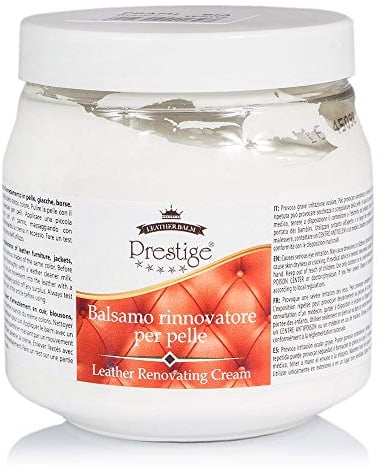 Prestige Crème pour renouveler la couleur des canapés chaussures sacs en cuir 300 ml Blanc Blanc CREMA