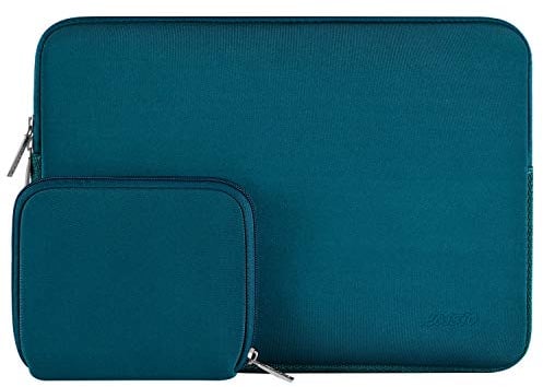 MOSISO Laptop Case 12.3 inch, 11.6-12.3 inch Laptop Sleeve Bag Compatible with MacBook Air 11.6, Acer HP Dell Lenovo Samsung ASUS, Surface Pro, Neoprene Computer Sleeve Bag with Small Case, Deep Teal
