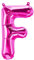 Folienballons Buchstaben Pink - 40/80/100 cm für Geburtstag Hochzeit Party Dekoration Happy Birthday JGA Geschenk Luftballon Abschluss Riesenballon ABI groß XXL klein mini Rosa Mädchen (40 cm - F)