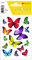 TopStick 1338 Aufkleber Schmetterlinge Bunt klein groß, 700 Stück, Schmetterling Sticker in rot lila gelb blau, Etiketten für Fotoalbum Tagebuch Poesiealbum Scrapbooking Dekoration Briefe DIY Basteln