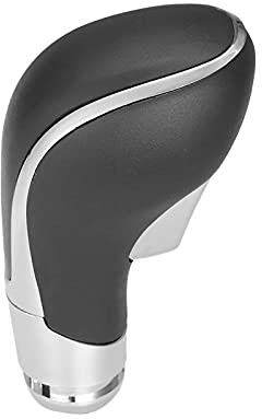 ConBlom Auto Schaltknauf Ersatz für Opel Vauxhall Insignia Astra J Mokka 2009-2017, Schaltknaufkopf Automatik Schalthebel, Schwarz mit Silber