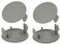 Copertura per bobina per decespugliatore, 4 pezzi, per tagliaerba e tosaerba, compatibile con per Bosch AFS 23-37