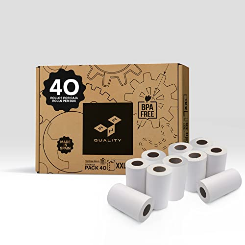 AHR Quality - Thermische Bankkartenspule, 57 x 35 x 12 cm, für elektronische Zahlungsterminal, TPE, BPA-frei, für Registrierkasse, 57 mm Spule für Kreditkartenterminal, langlebige Rollen (40)