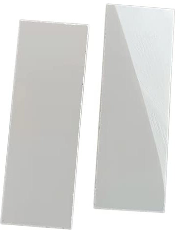 Aibote 1 Pair Imitation Ivory White Color Micarta Knife Handle Scales Slabs Knives Custom DIY Tool Material for Knife Making Blank Blades(120X40X6MM)