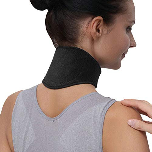 Neck Support Self Heating Brace Thermal Therapy Self-Warming Pain Relief Neck Protector Adjustable Soft Injury Recovery Stiff Relief Muscle Pain Cervical Collar Warmer Wrap