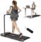 bigzzia Walking Pad Klappbar - 1-10 km/h Laufband für Zuhause Klappbar 2.5 PS Laufbänder Schreibtisch bis 120kg Elektrisch Tragbar Treadmill mit LCD-Anzeige