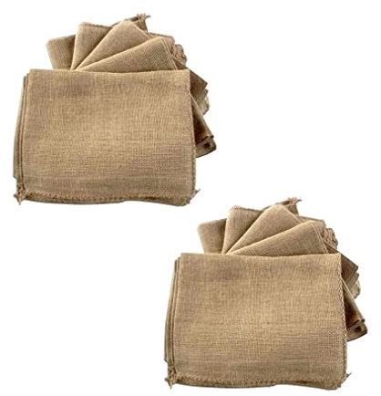 Jutesäckchen zur Lagerung von Gartenabfällen Kartoffelsack 35x50cm/40x60cm Jutesäcke 100% Jute für Kaminholz Äpfel Kartoffeln Multifunktionaler Öko-Sack (40x60cm,10 Stück)