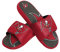 FOCO Tampa Bay Buccaneers NFL Colorblock Big Logo Gel Slide Red Gray Badelatschen Hausschuhe - M